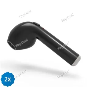 2pcs HBQ i7 Mini In-ear Headset Wireless Bluetooth Headset V4.1 Single Side Bluetooth Stereo Earphone Answering Phone