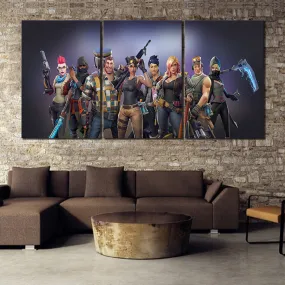 3 PIECE  FORTNIGHT BATTLE ROYALE GAME POSTER