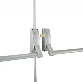 40TC00850. BRITON 377.R.SE Push Bar Panic Exit for Double Drs, Silver