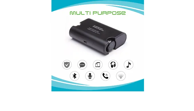 5 Units Professional Mini Invisible Wireless Bluetooth 10.0 Stereo In-Ear Headset Earphone Earbud Earpiece with Hands-free Calling and Microphone