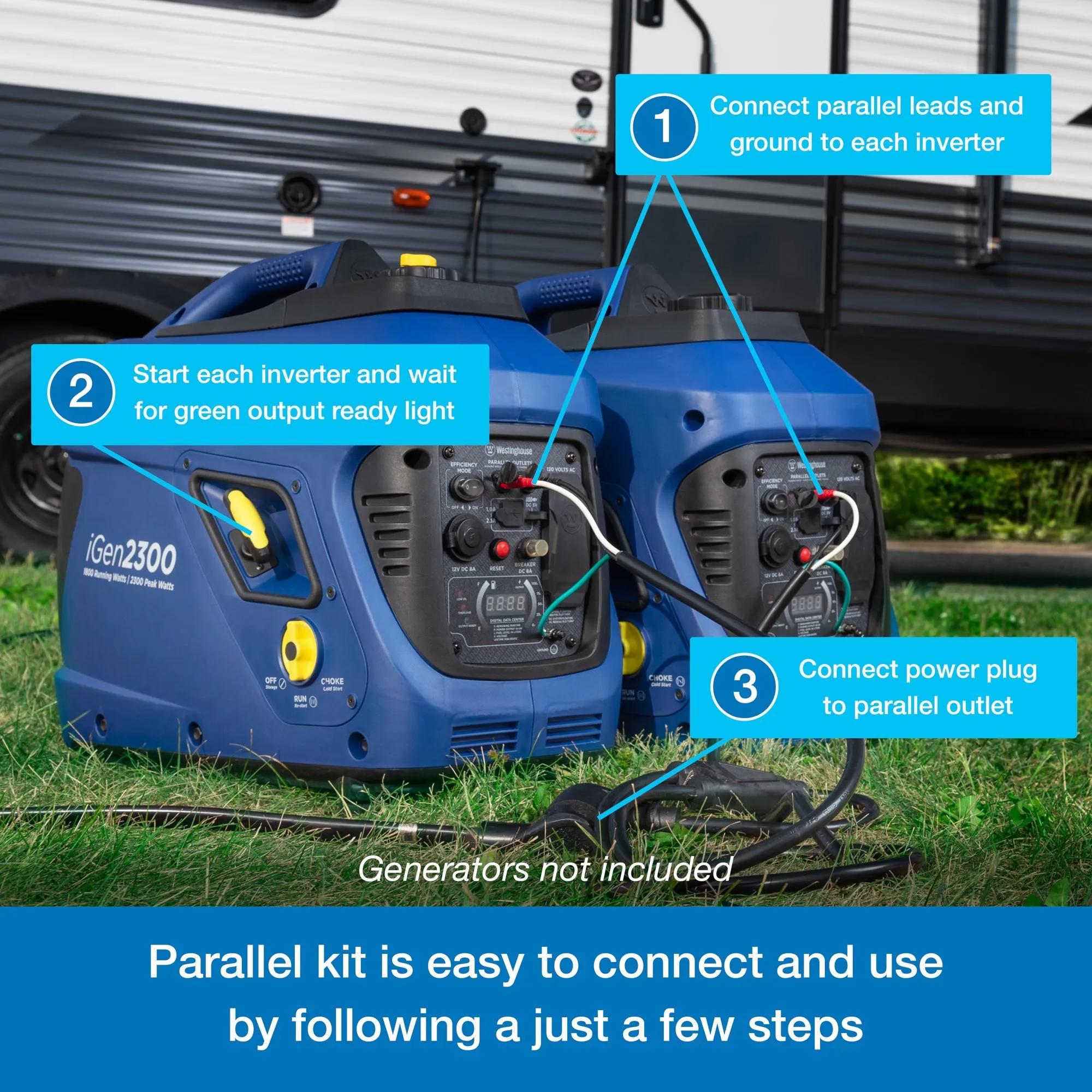 50 Amp Inverter Generator Parallel Cord