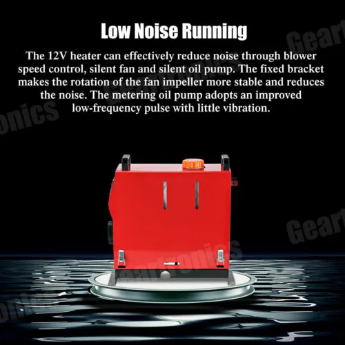 5KW 12V Diesel Air Heater LCD Remote for Car, RV, Indoors