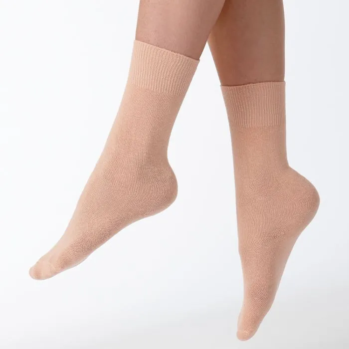 Adult High Performance Cotton Pink Ballet Socks