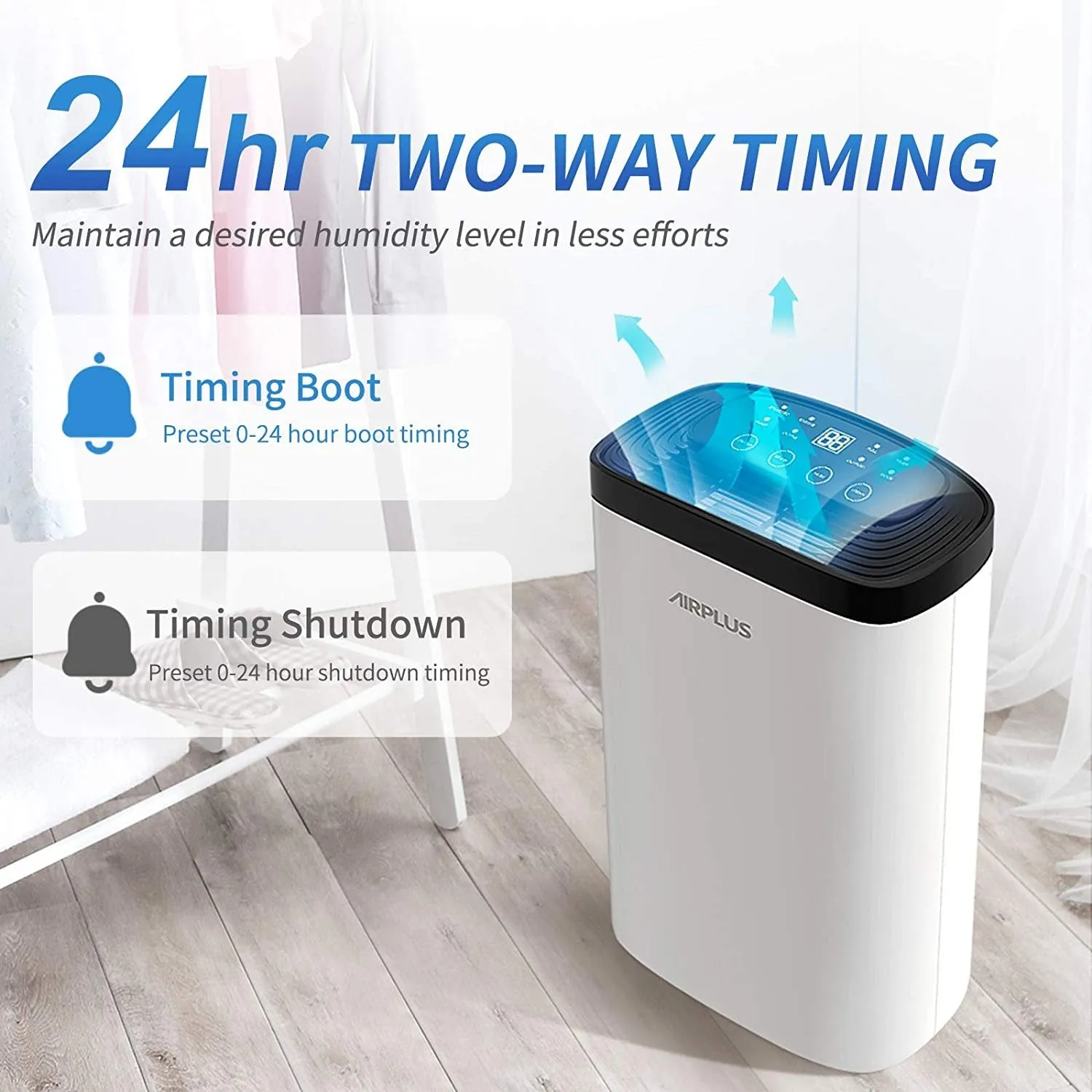 Airplus 1,500 Sq. Ft 30 Pints Dehumidifier with Drain Hose (Refurbished)