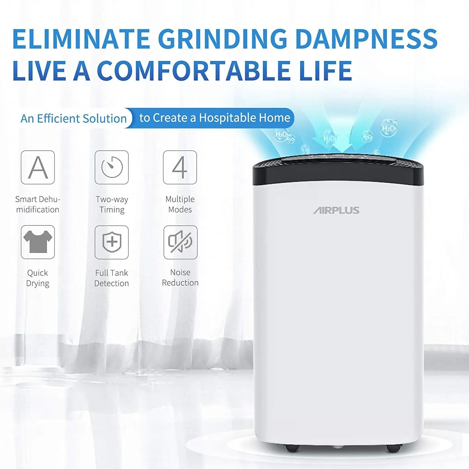 Airplus 1,500 Sq. Ft 30 Pints Dehumidifier with Drain Hose (Refurbished)