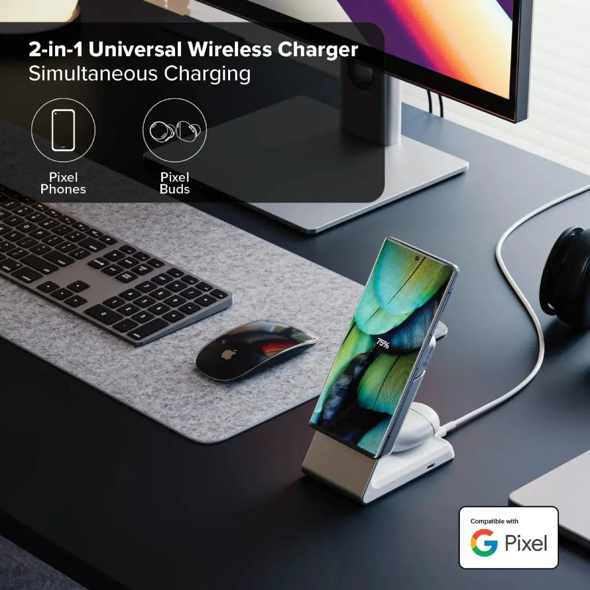 ALOGIC Matrix 2-in-1 Magnetic Wireless Charging Dock