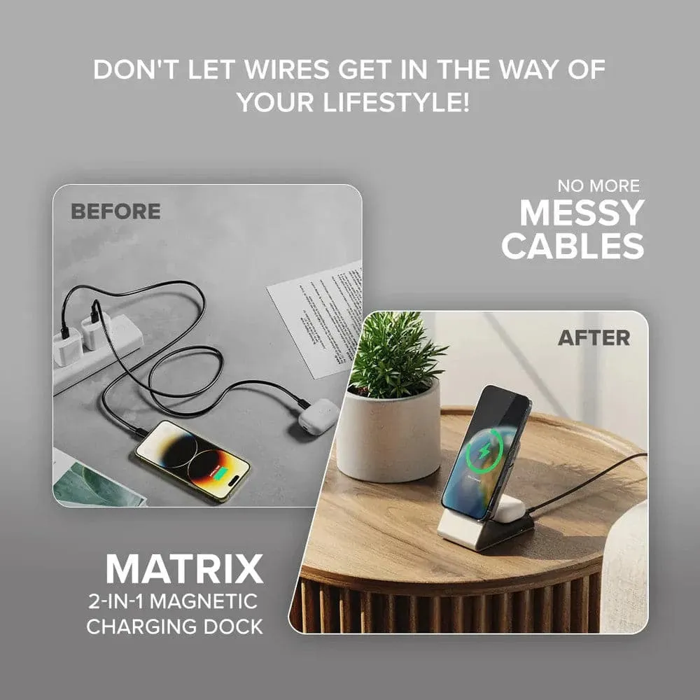 ALOGIC Matrix 2-in-1 Magnetic Wireless Charging Dock