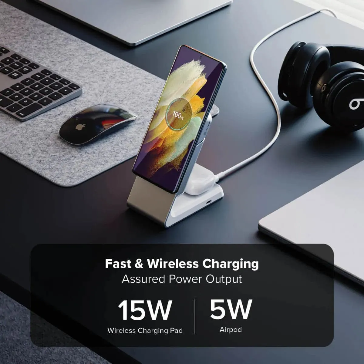 ALOGIC Matrix 2-in-1 Magnetic Wireless Charging Dock
