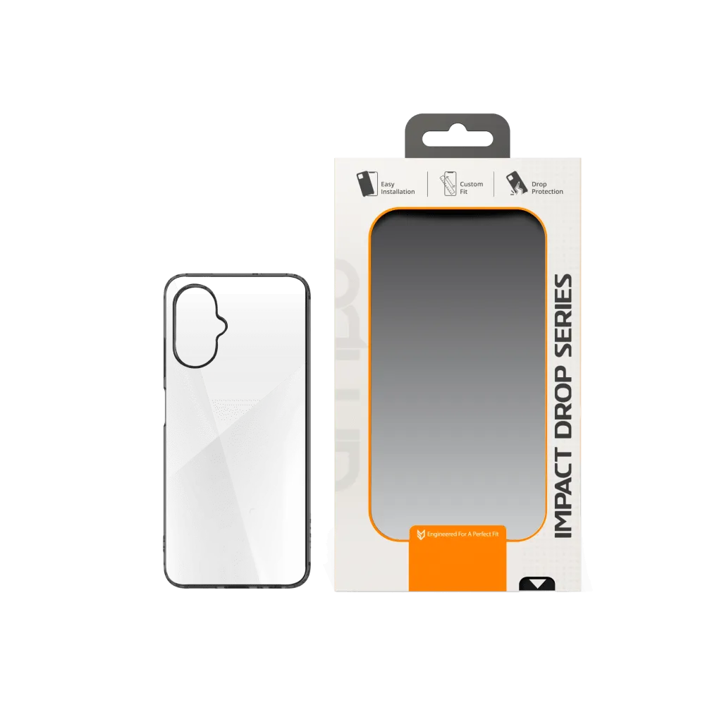 AMPD TPU / Acrylic Crystal Clear Case with Black Bumper for Celero 5G (Gen 3) by AMPD
