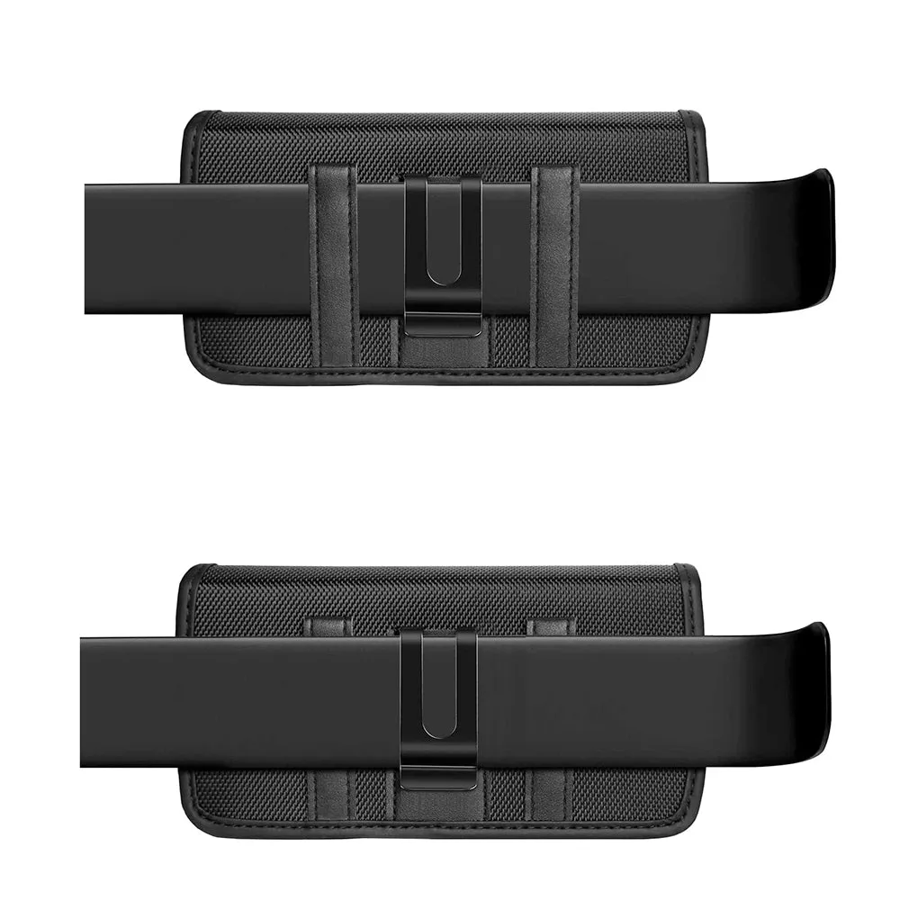 AMZER HAWEEL Series Nylon Horizontal Carrying Pouch with Belt Clip and Card Slot
