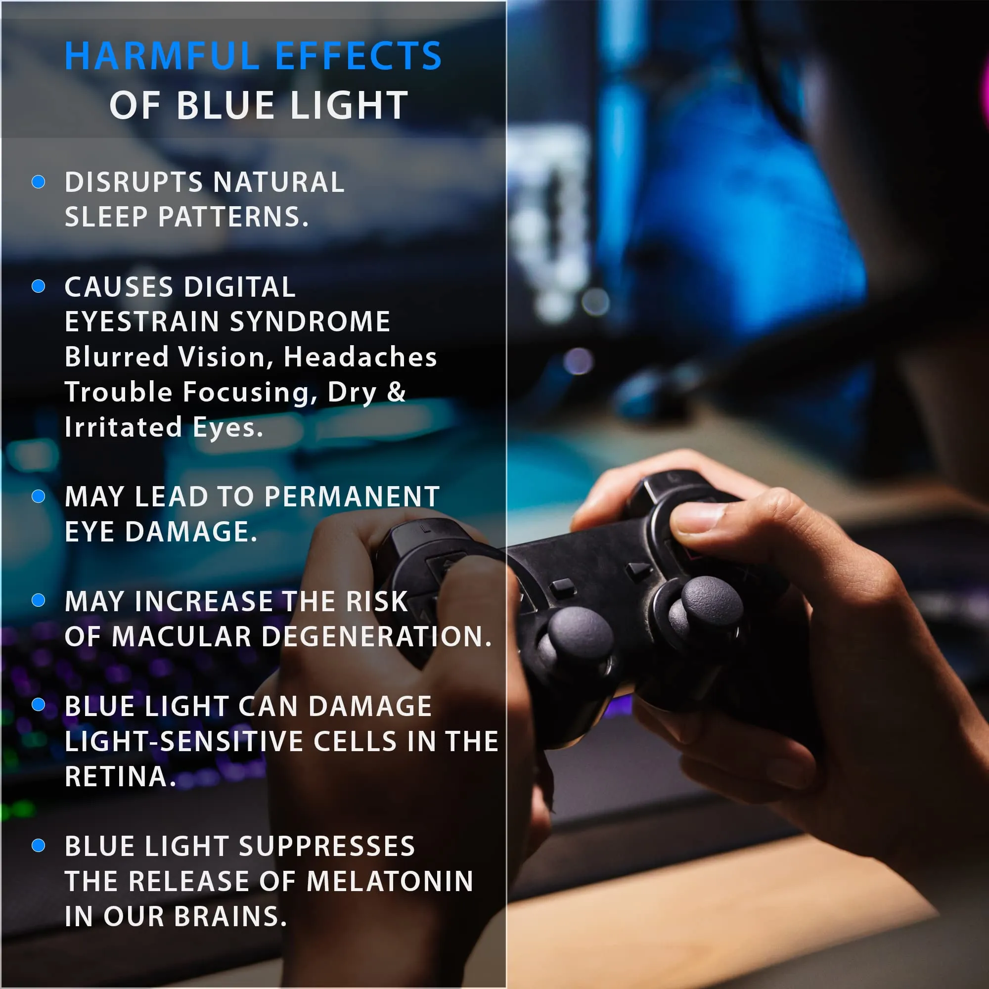 ARCS Trading Blue Light Blocking Gaming Glasses Gamer Glasses for Computer Screen Video Gaming Accessories Gaming Gifts Gaming PC accessories for Men Women Kids