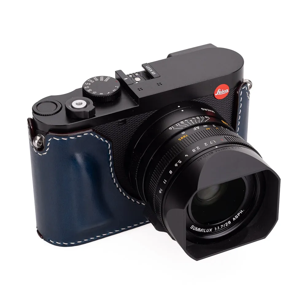 Arte di Mano Leica Q3 Half Case (Type 1-SD, Screw Secured) - Buttero Navy