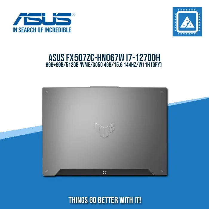 ASUS FX507ZC-HN067W I7-12700H | Gaming Laptop And AutoCAD Users