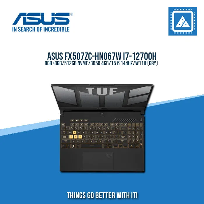 ASUS FX507ZC-HN067W I7-12700H | Gaming Laptop And AutoCAD Users