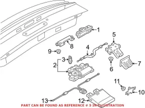 Audi Trunk Lock Actuator Motor 81A827506