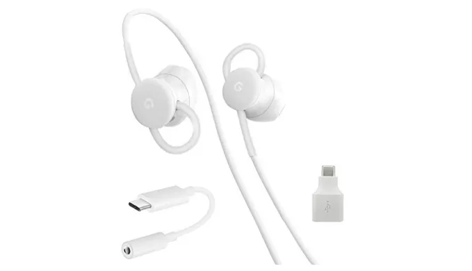 Authentic Google 3-Piece USB-C Accessory Combo Kit: Google USB-C Earbuds, USB-C to 3.5mm Adapter, USB-C to USB 3.0 Adapter - Ships Quick!