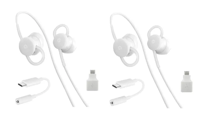 Authentic Google 3-Piece USB-C Accessory Combo Kit: Google USB-C Earbuds, USB-C to 3.5mm Adapter, USB-C to USB 3.0 Adapter - Ships Quick!