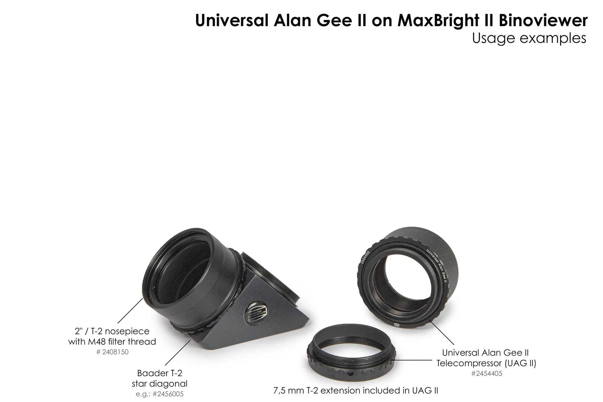 Baader MaxBright® II Binoviewer with Case