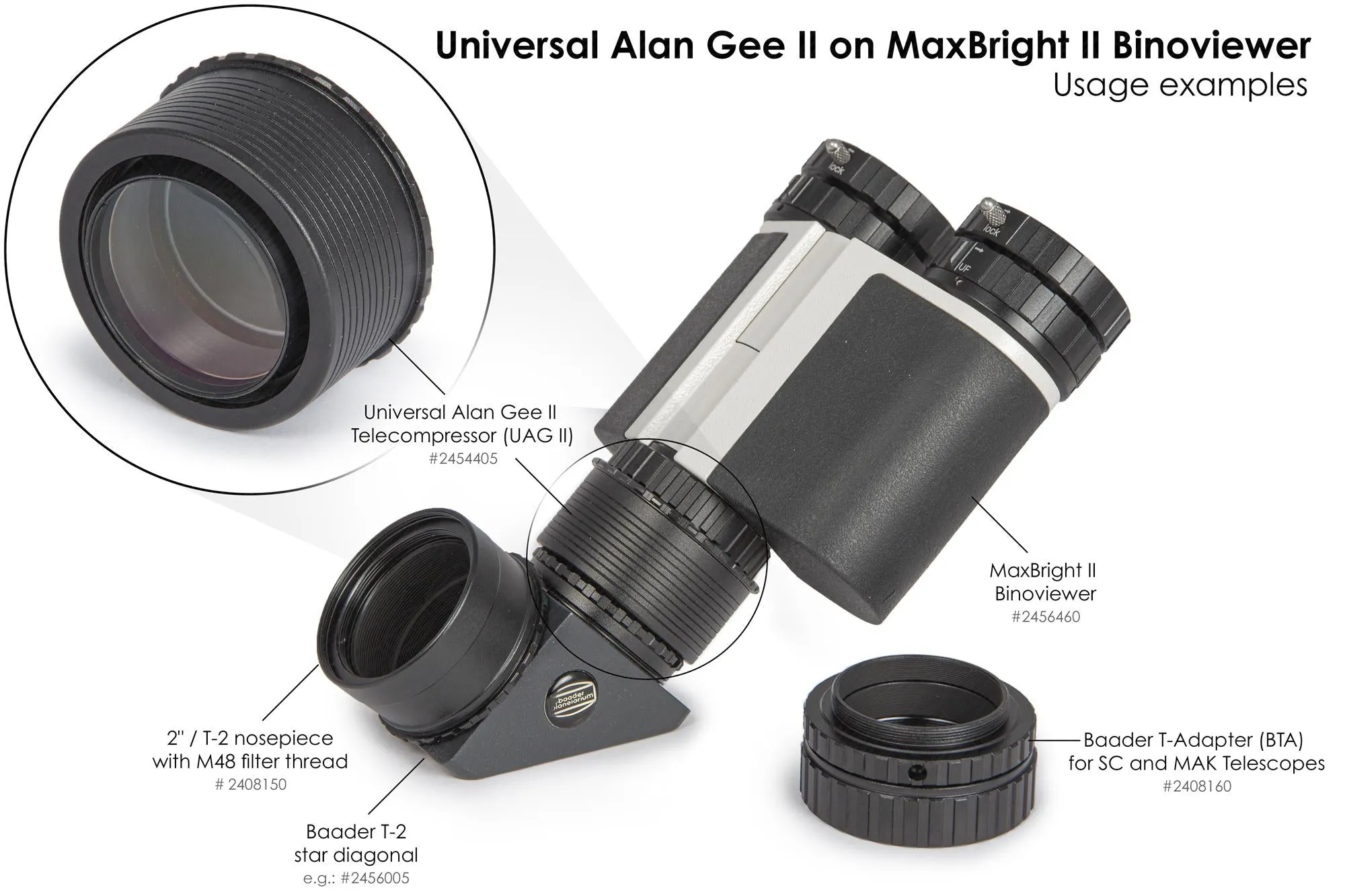 Baader MaxBright® II Binoviewer with Case