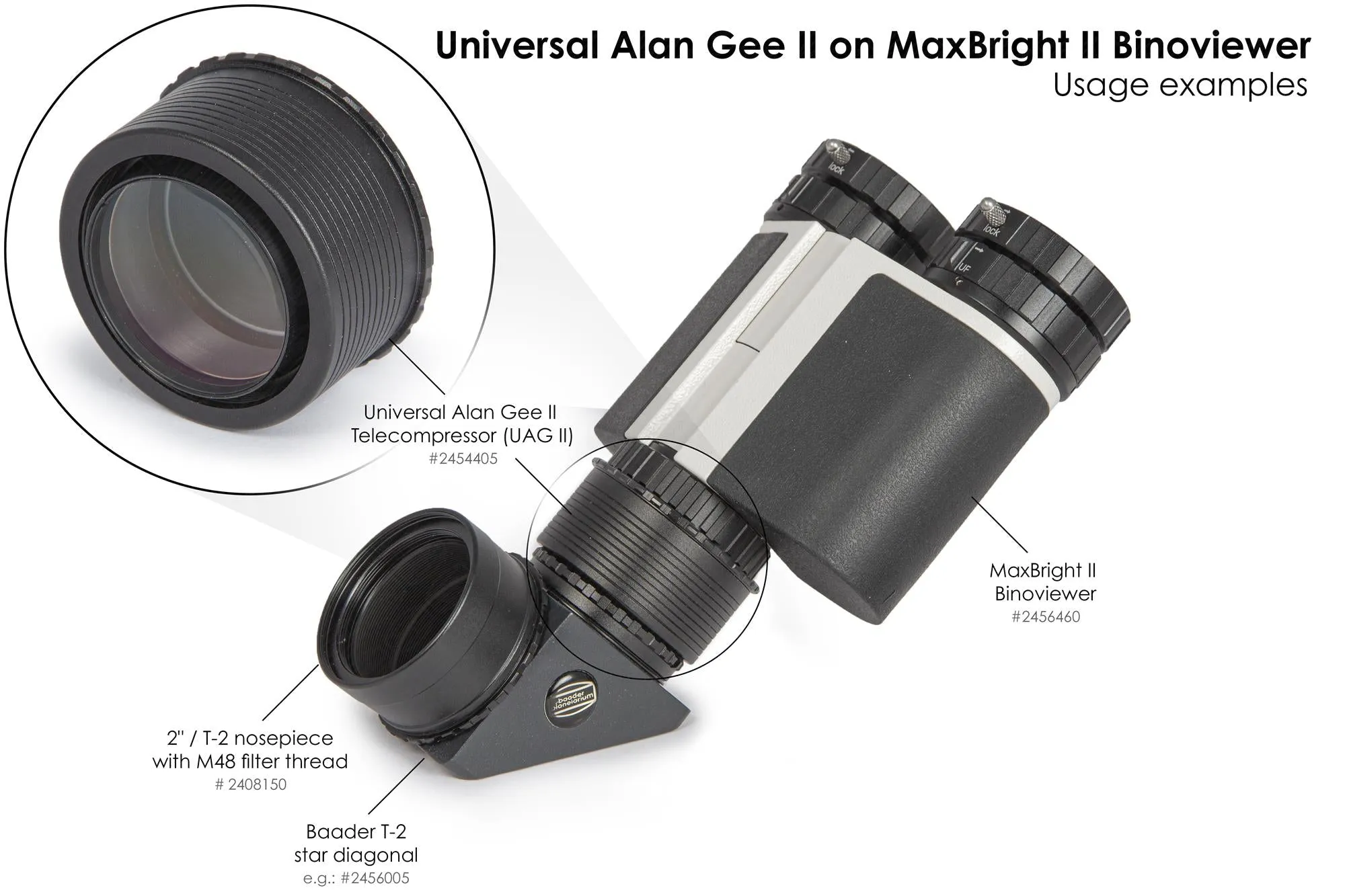 Baader MaxBright® II Binoviewer with Case