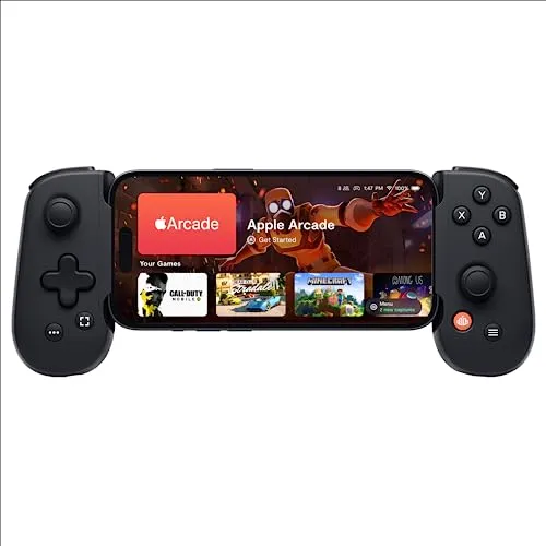 BACKBONE One Mobile Gaming Controller for iPhone (Lightning) - Turn Your iPhone into a Gaming Console - Play Xbox, PlayStation, Call of Duty, Fortnite, Roblox, Minecraft, Genshin Impact & More