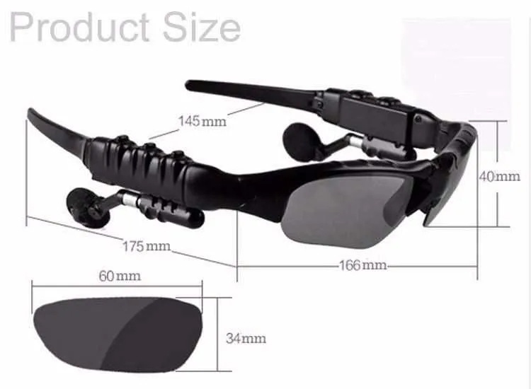 Bluetooth Earbud Sunglasses