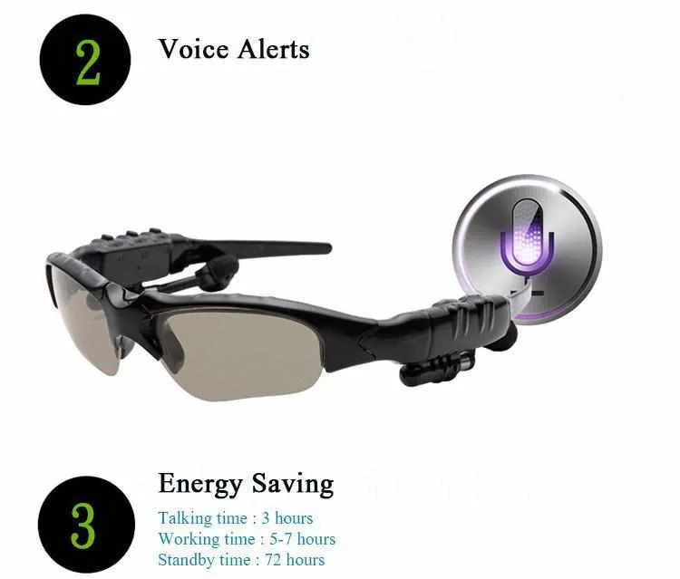 Bluetooth Earbud Sunglasses