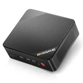 BOSGAME P4 Dual 2.5 GbE LAN Gaming Mini PC Ryzen 7 5700U 16GB RAM 512GB SSD Winodws 11 Pro Mini Computers, Triple 4K Displays (HDMI DP Type-C), Support PS3 Emulator Micro PC, WiFi 6E, BT5.2