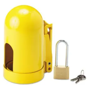 Brady® Snap Cap Gas Cylinder Lockouts, 5.004 in x 3.858 in x 6 1/2 in, Fine Thread, 95137