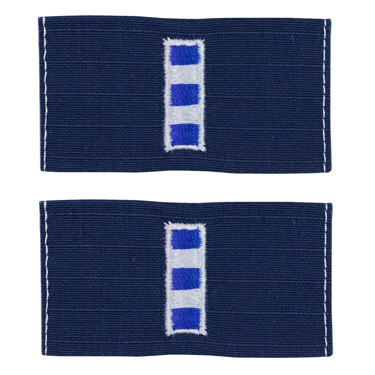 Coast Guard Embroidered Collar Device: Warrant Officer 4 - Ripstop fabric