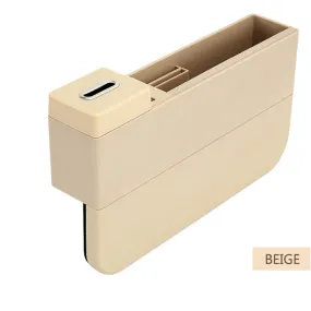 Color: Beige, style: Ordinary - USB Wireless Charging Car Seat