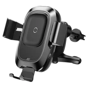 Color: Black - Car holder wireless charging
