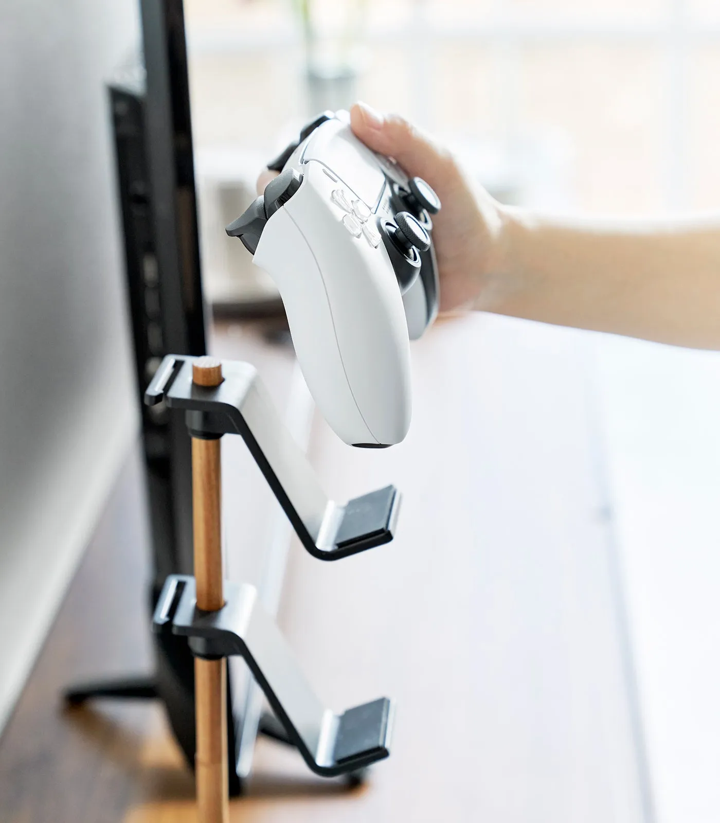 Controller Stand - Steel   Wood