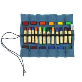 Cotton Roll-Up Pencil Case