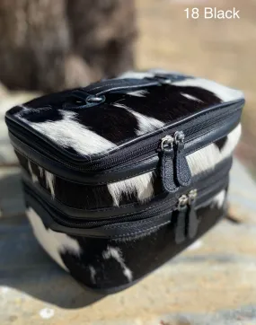 Cowhide Beauty Case #18 Black