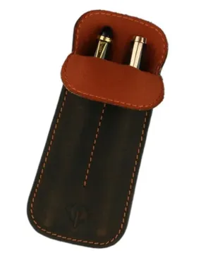 Dee Charles Double Pen Sleeve - Rawhide Orange