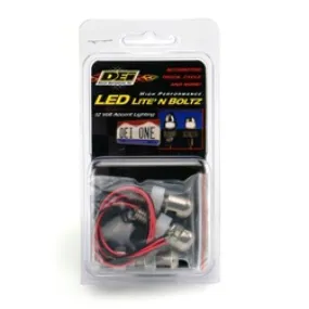 DEI Lite'N Boltz License Plate Bolt Kit - Dome Head - LED Lighted - Stainless - Natural