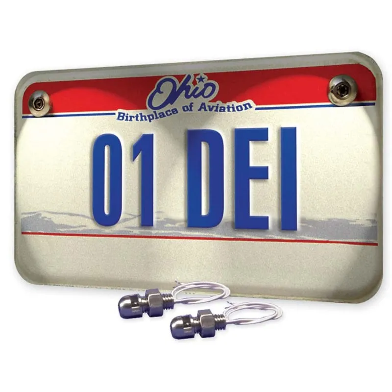 DEI Lite'N Boltz License Plate Bolt Kit - Dome Head - LED Lighted - Stainless - Natural