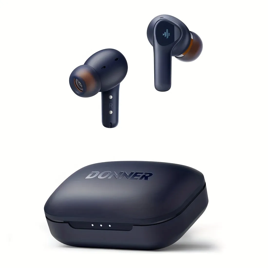 Donner Noise Cancelling Wireless Earbuds, Wireless 5.2 Earphones With 4 Mic Clear Calls, 12mm Drivers, App For Custom EQ, 32H Playtime, Fast Charging, Transparency - Dobuds ONE