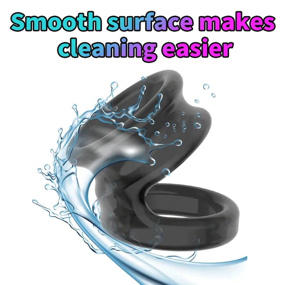 Double Cock Ring for Men Delay Ejaculation