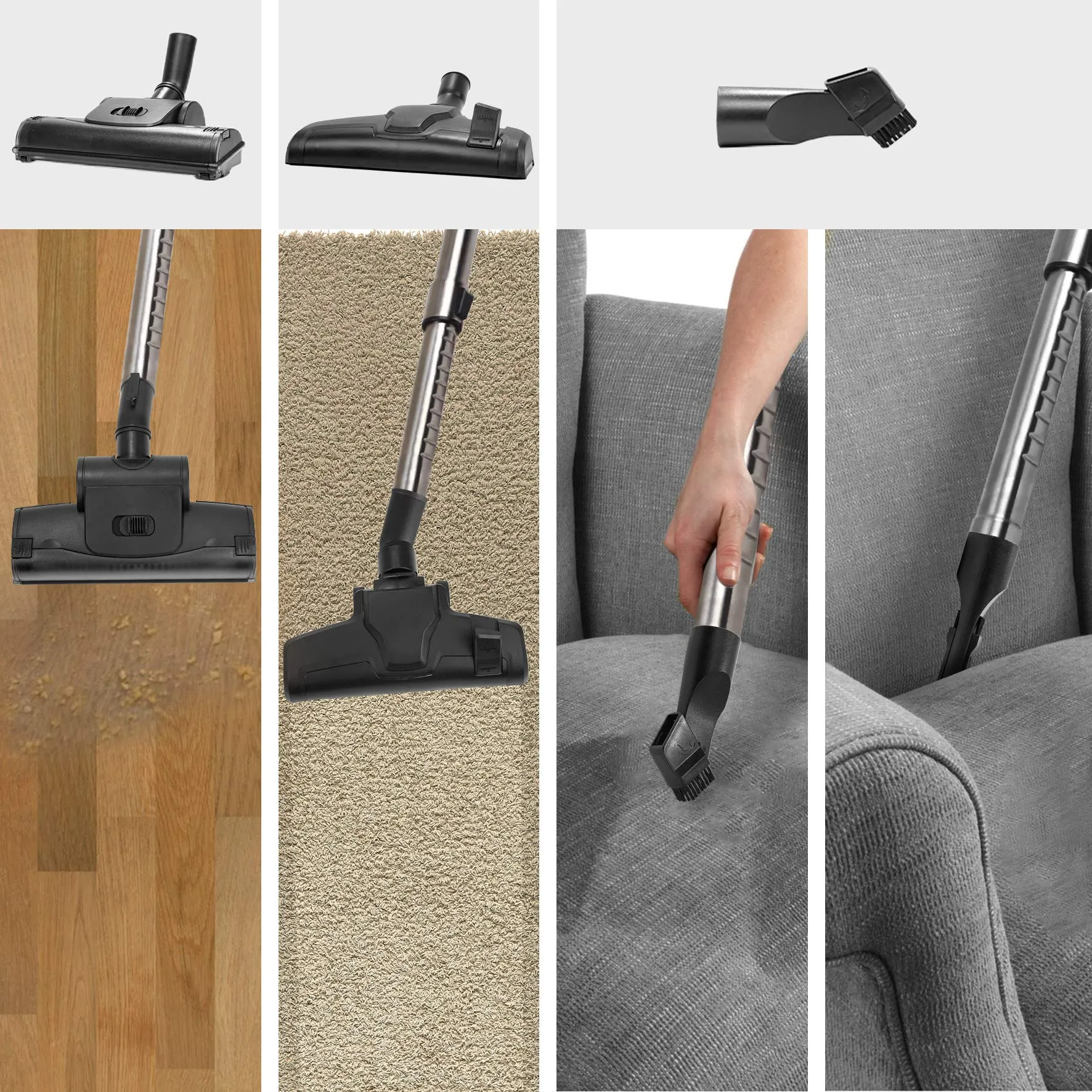 Duronic Bagless Cylinder Vacuum Cleaner VC7020 | Cyclonic Pet Carpet and Hard Floor Cleaner | 700W | Washable HEPA Filter | Extendable Hose | Turbo Brush & 2-in-1 Tool Included [Energy Class A ]