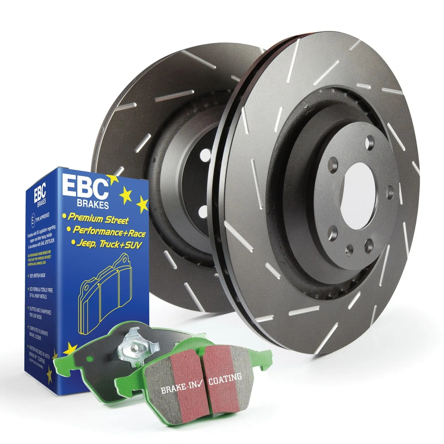 EBC Brakes S2KF1645 S2 Kits Greenstuff 6000 and USR Rotors