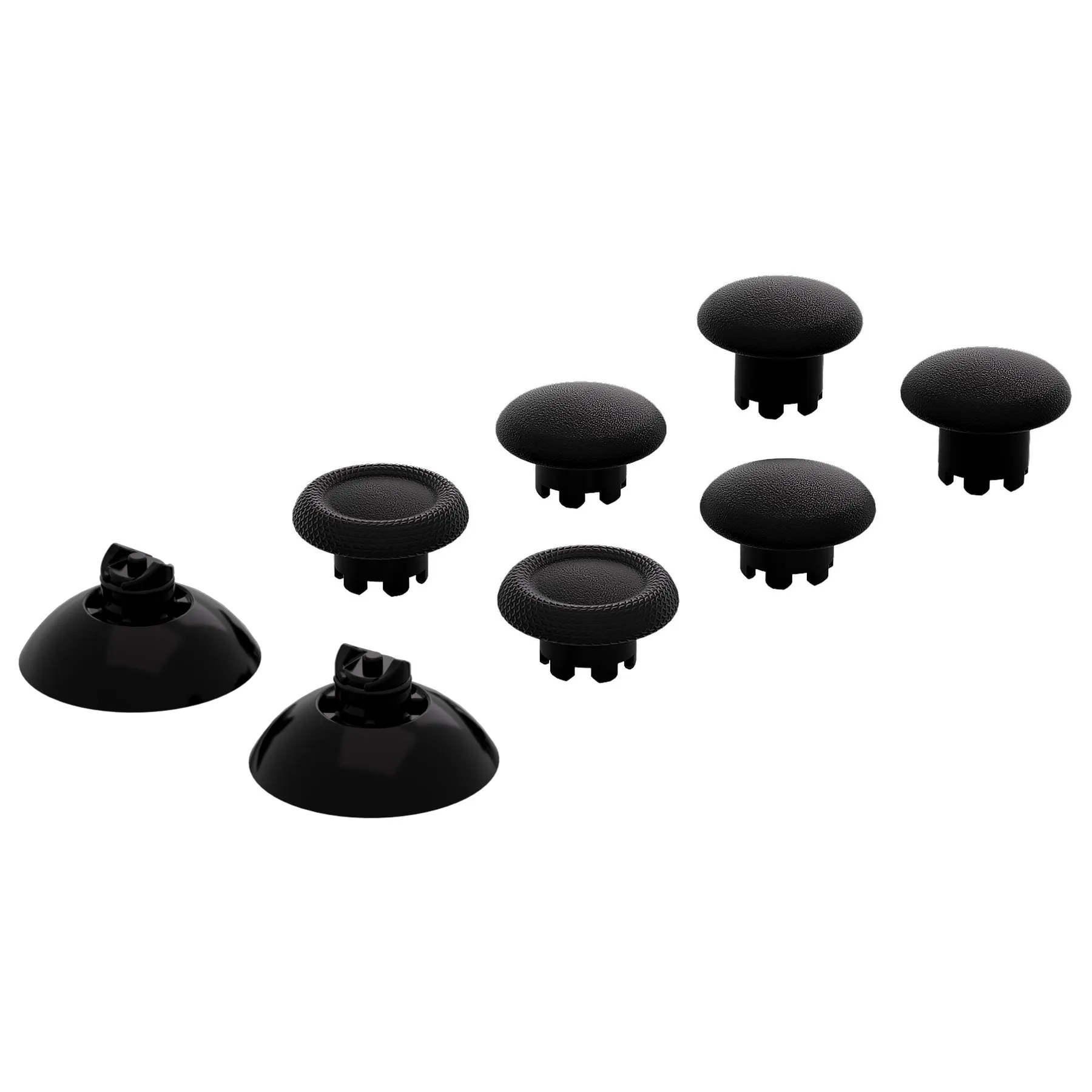 eXtremeRate EDGE Sticks Interchangeable Thumbsticks for Xbox Core Controller, Black Swappable Analog Stick Joystick for Xbox One S/X, Xbox Elite V1 Controller, for Nintendo Switch Pro Controller - AGLX3M001
