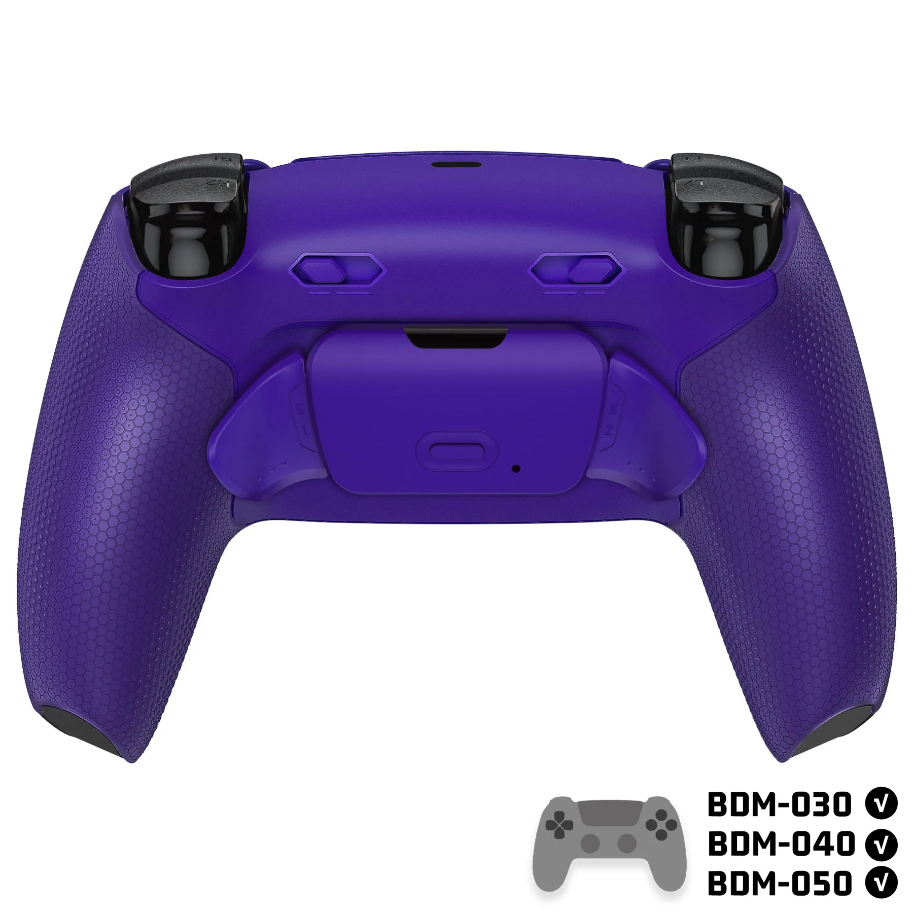 eXtremeRate RISE Plus MAX Back Paddles Kit with Clicky Trigger Stops & Rubberized Grip for PS5 Controller BDM-030/040/050 - Galactic Purple