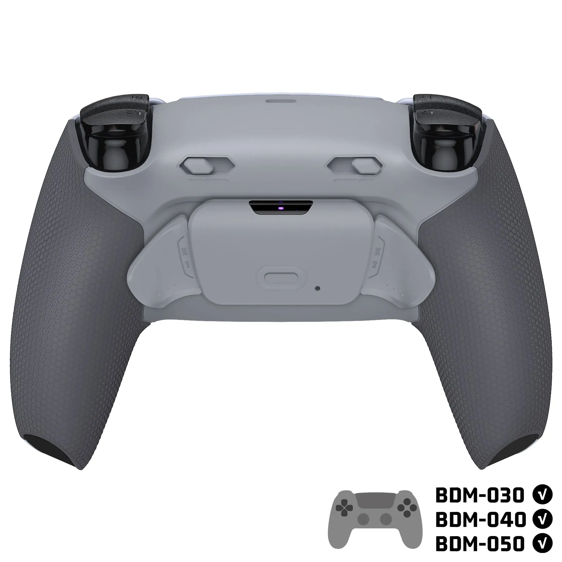 eXtremeRate RISE Plus MAX Back Paddles Kit with Clicky Trigger Stops & Rubberized Grip for PS5 Controller BDM-030/040/050 - New Hope Gray & Classic Gray