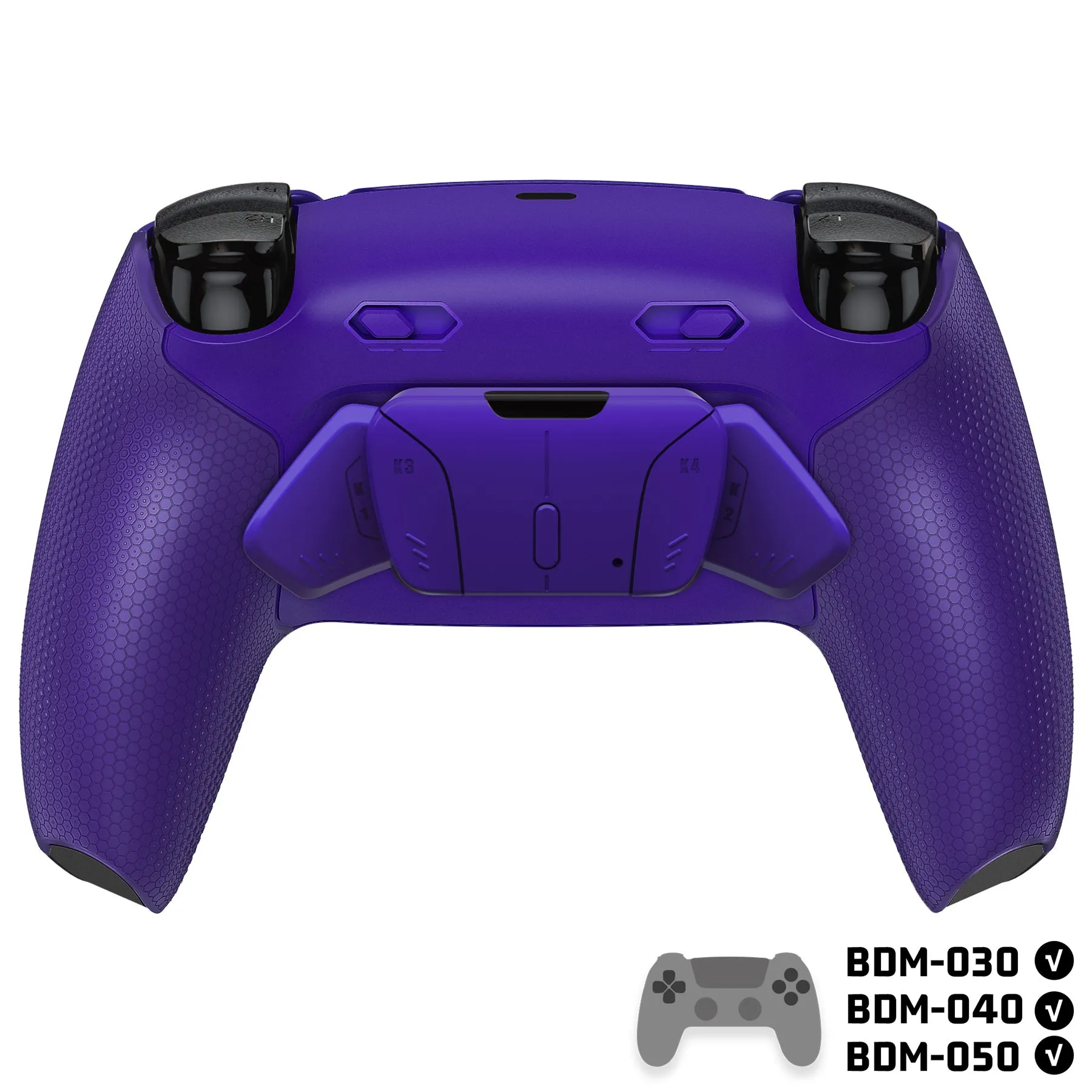 eXtremeRate RISE4 Plus MAX Back Paddles Kit with Clicky Trigger Stops & Rubberized Grip for PS5 Controller BDM-030/040/050 - Galactic Purple - HKCPFM005M2