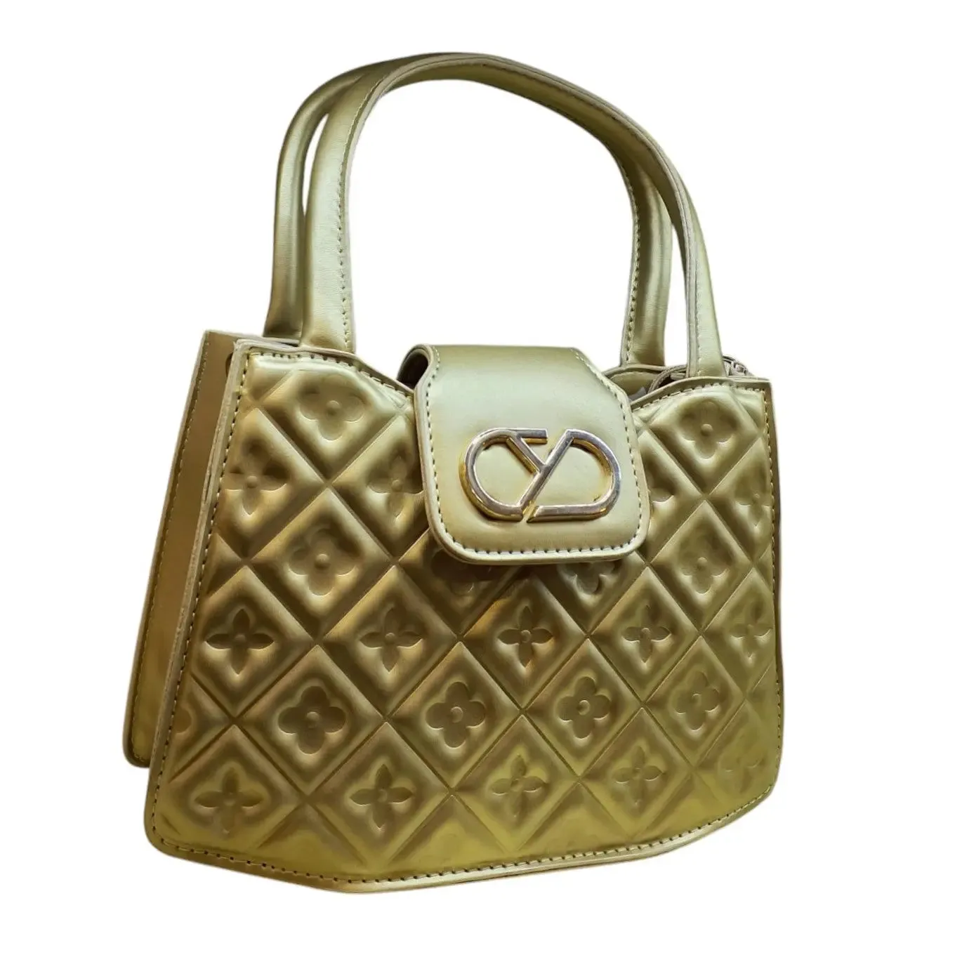 Floral Qiulted  Shoulder Bag