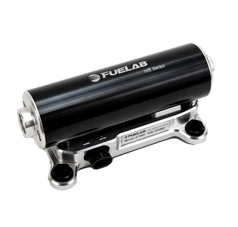 FUELAB 47401 Brushless Twin Screw Fuel Pump Series H/E (250 LPH @ 45 PSI, 125 PSI max, 13.5 v, up to 625 HP)