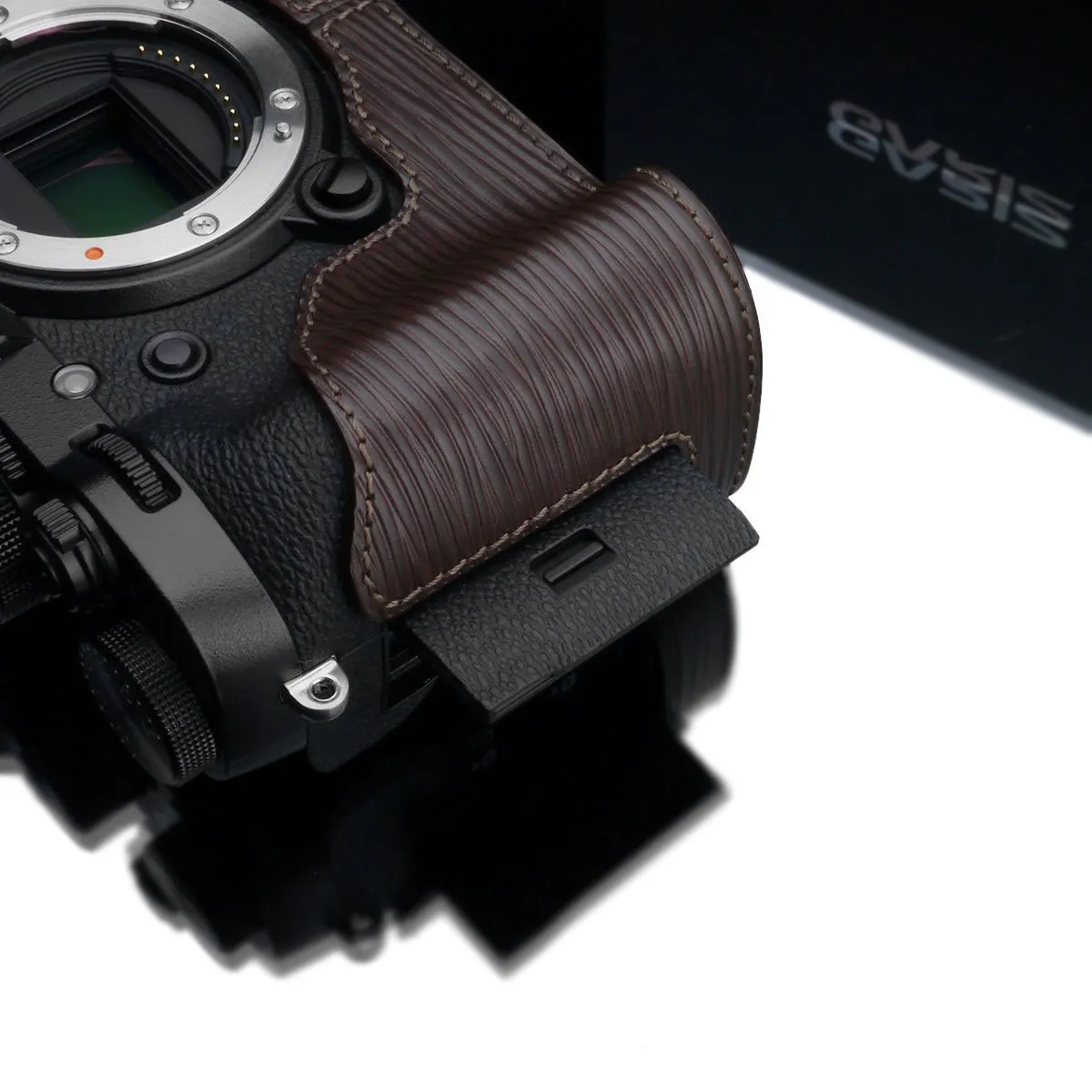 Gariz BL-XT2ABR Leather Camera Half Case Brown for Fujifilm X-T2/X-T3 Fuji X-T2/X-T3
