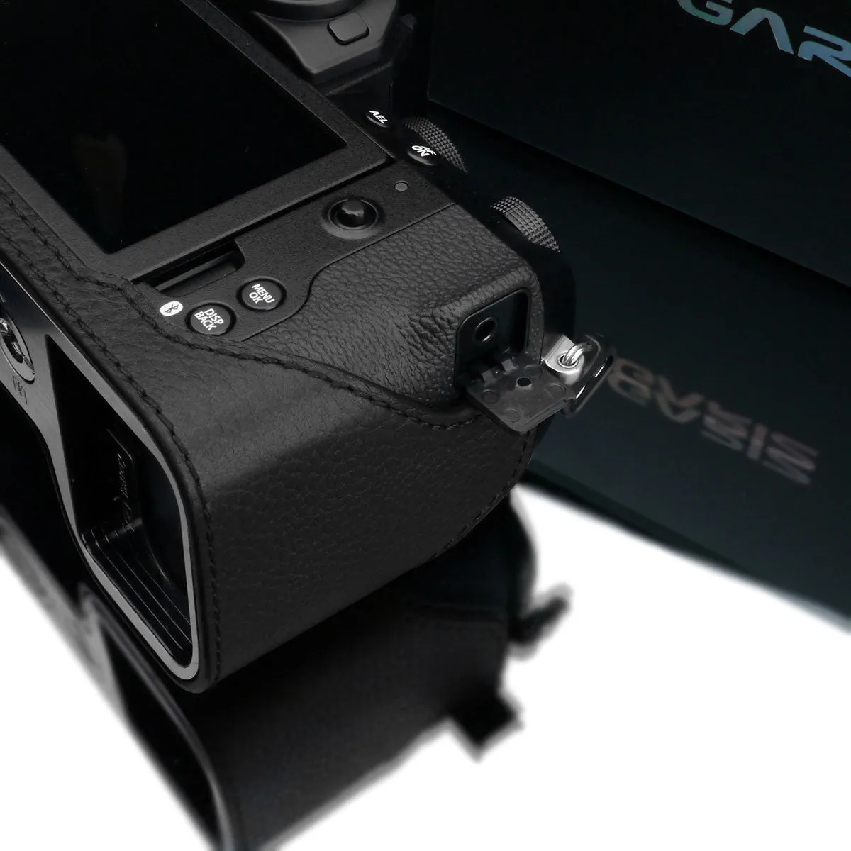 Gariz Black Leather Camera Half Case XS-CHXS20BK for Fuji X-S20